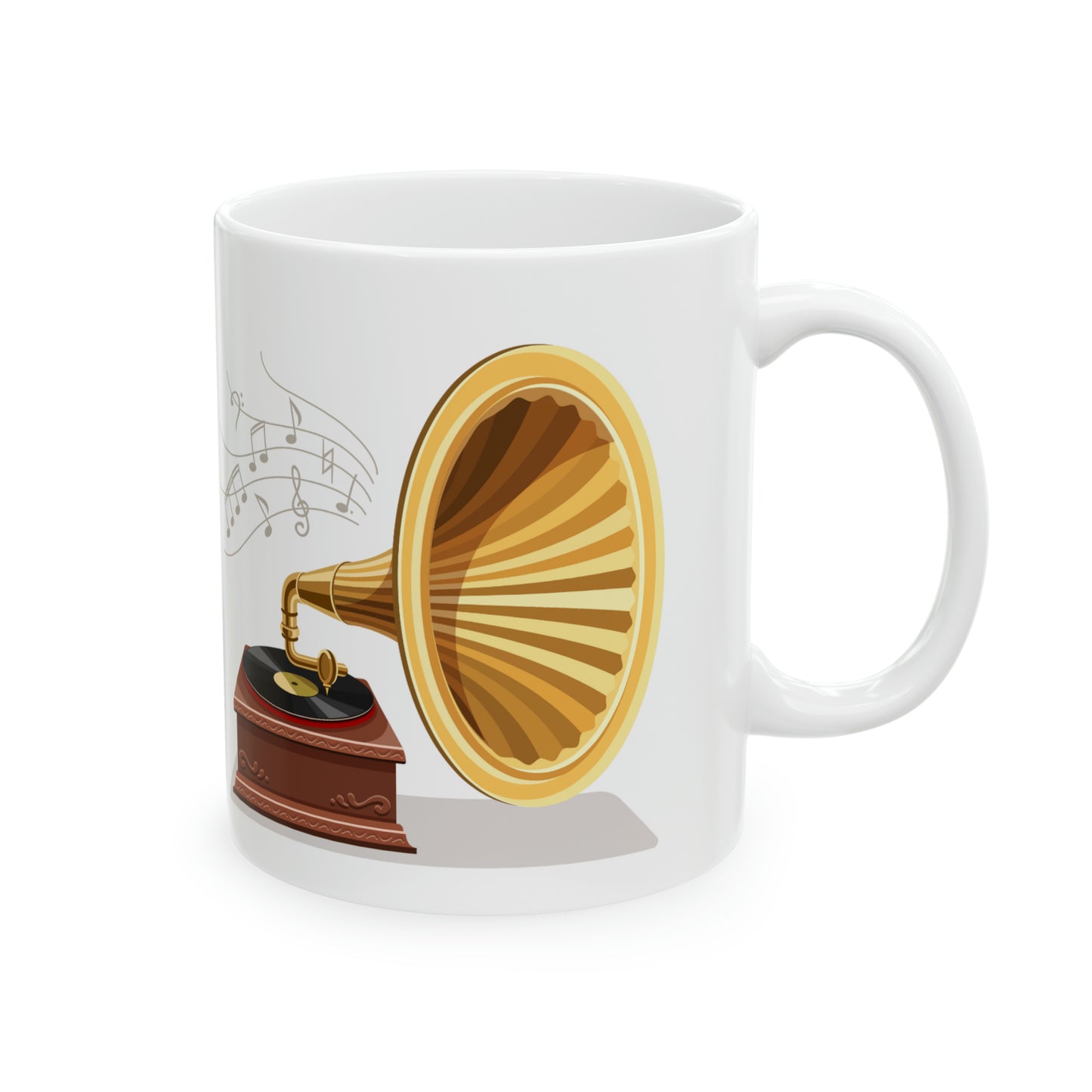 🎶 Vintage Gramophone Ceramic Mug 11oz