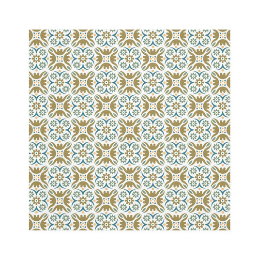 Retro Elegance in Blue/Beige Napkins