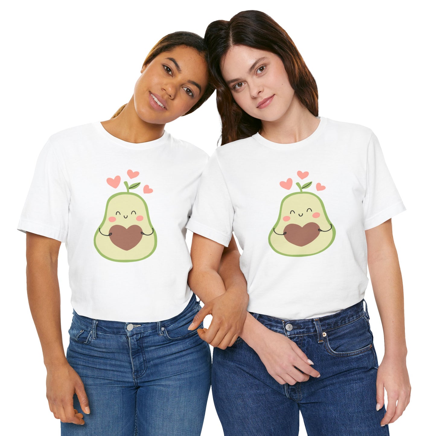 🥑 Avocado Love Unisex Jersey Short Sleeve Tee - Heartfelt Design