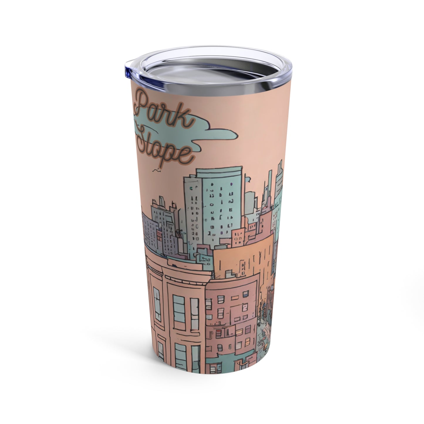 Park Slope, Brooklyn Urban Sketch 20oz Tumbler - Double-Wall Insulated