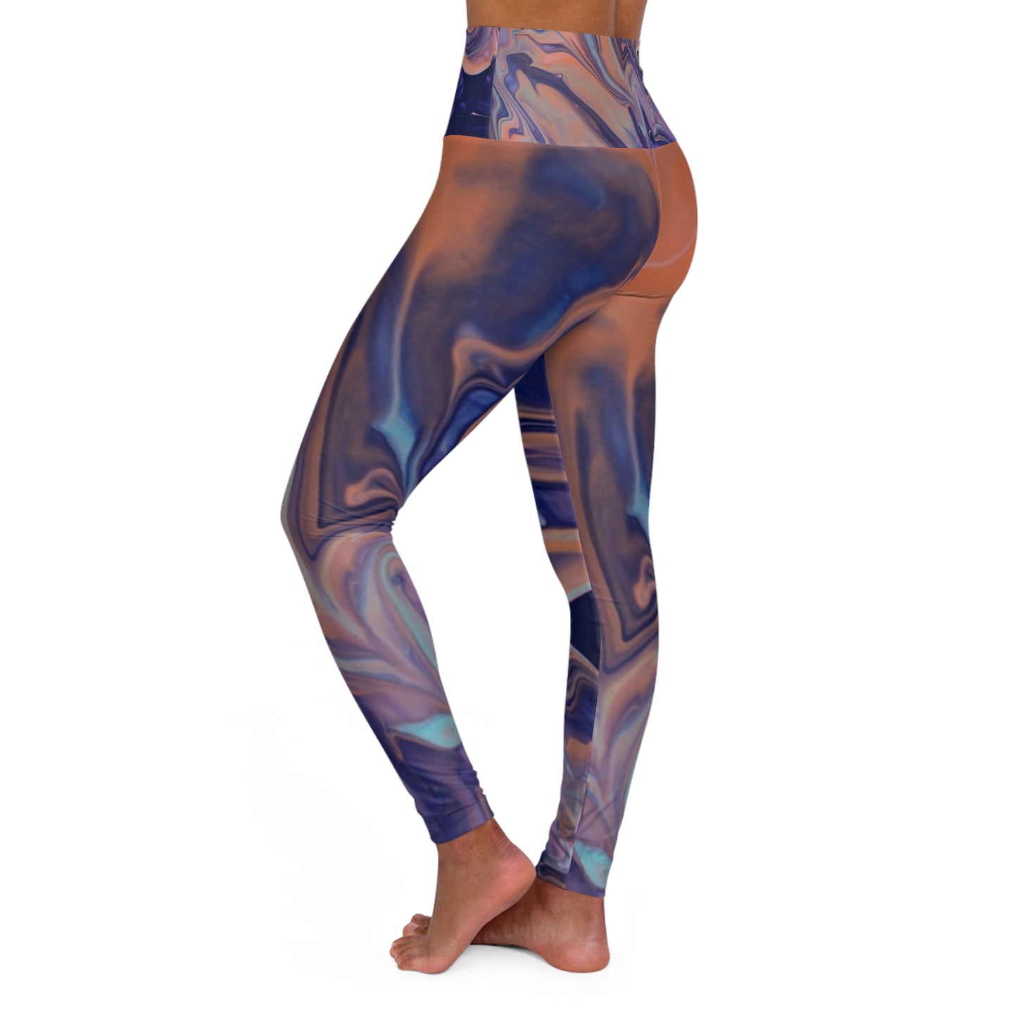 Chromatic Fusion High Waisted Yoga Leggings