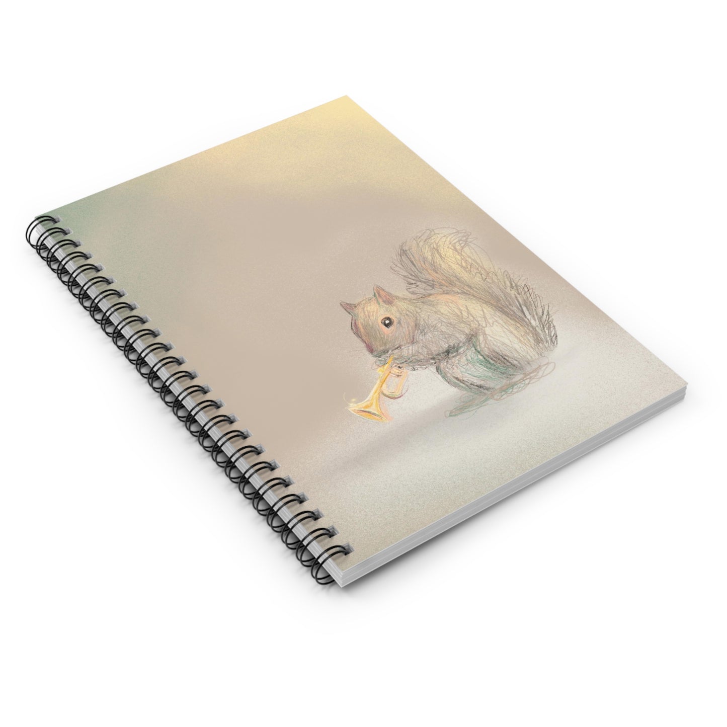 Squirrel Serenade Spiral Notebook - Ruled Line