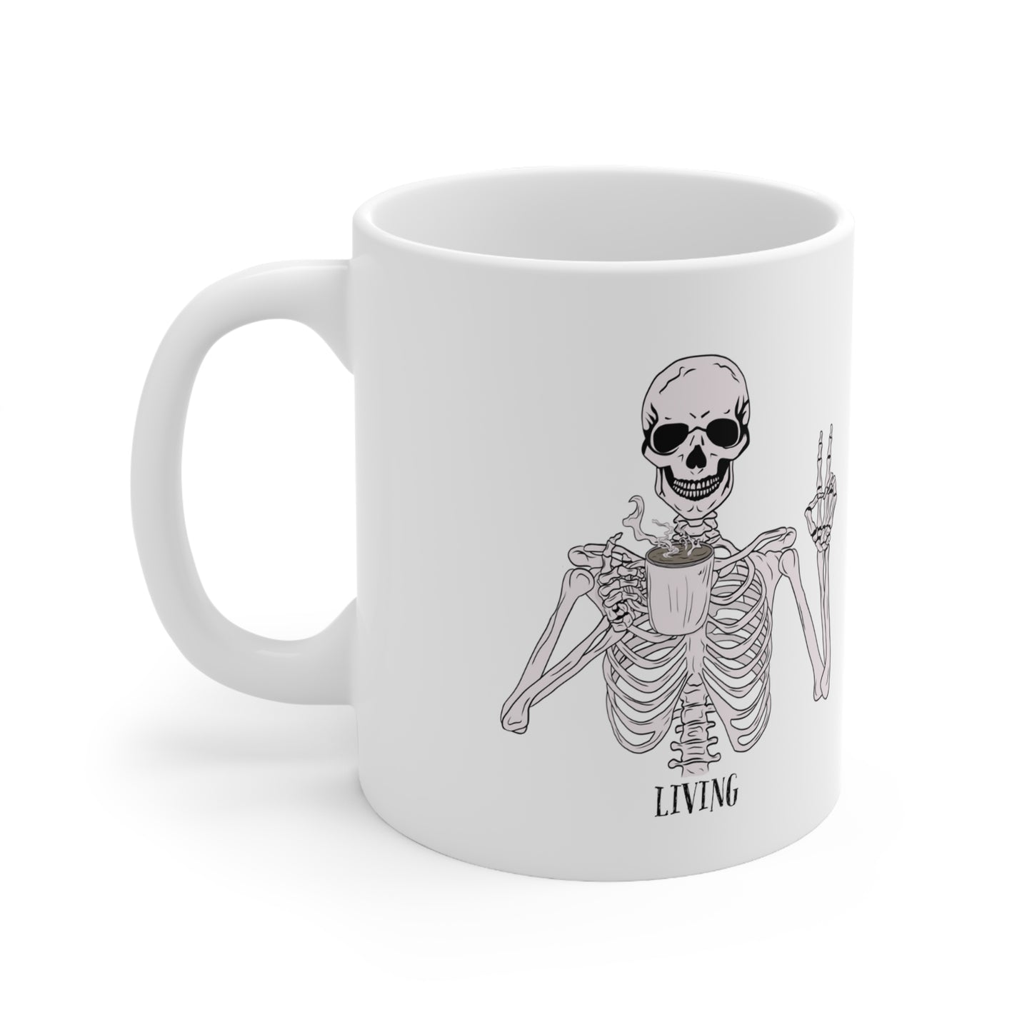 Living Skeleton Ceramic Mug 11oz