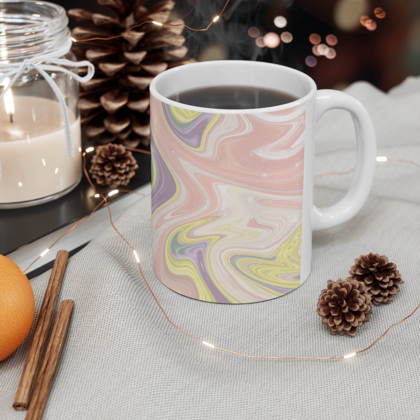 Pastel Paint Ceramic Mug 11oz