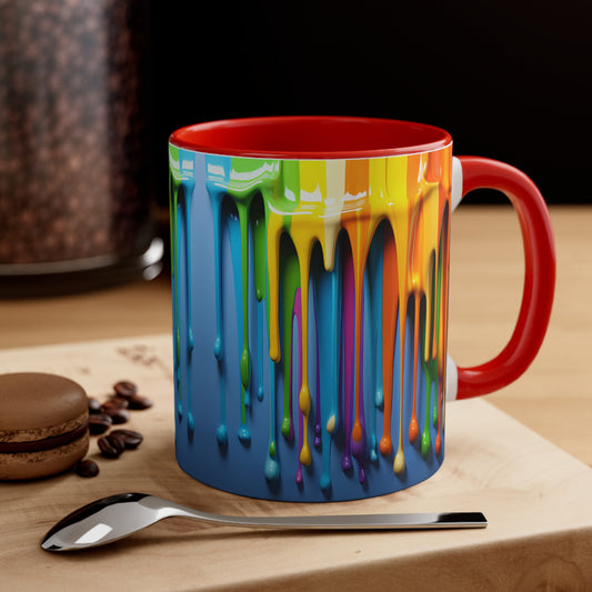 🎨 3D Paint Accent Coffee Mug, 11oz