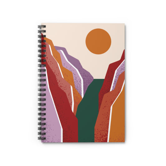 Majestic Mountain Spiral Notebook-Ruled Line - Inspire Your Journey!