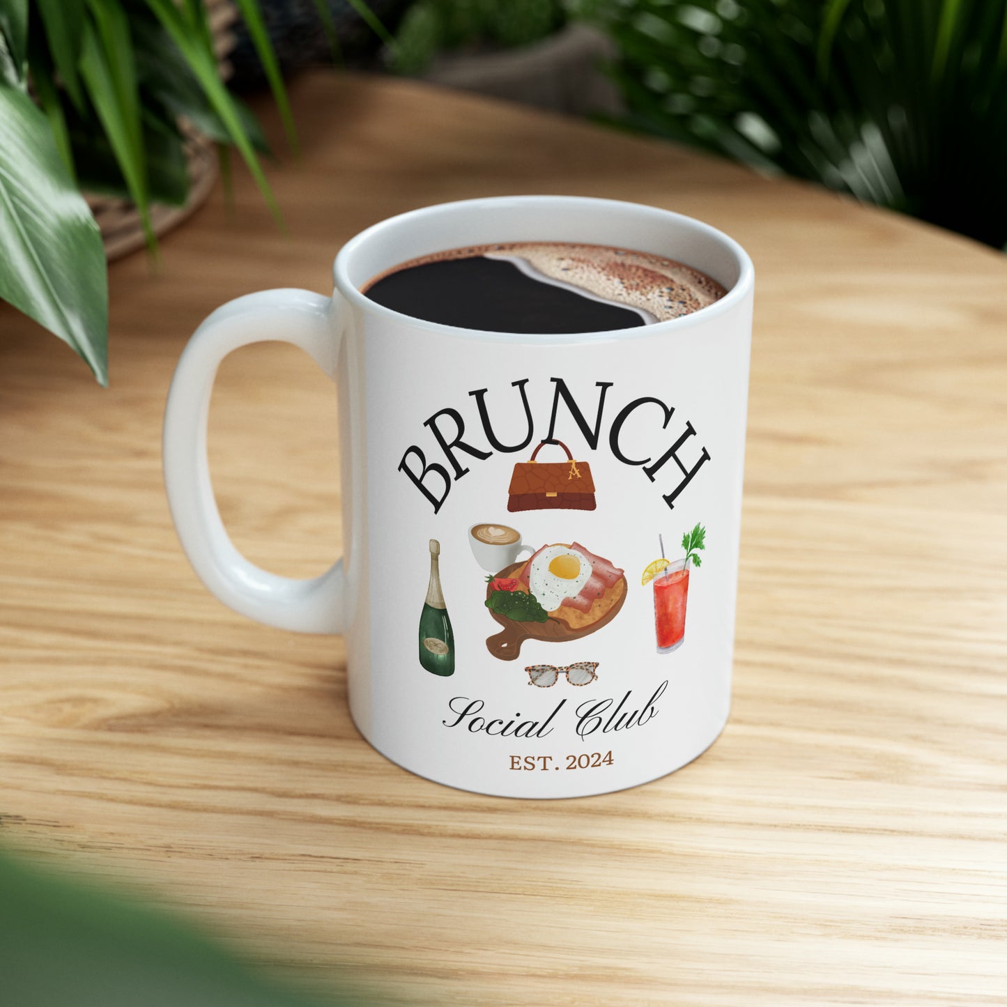 🍹 BRUNCH Social Club Ceramic Mug 11oz - Cheers to Good Times