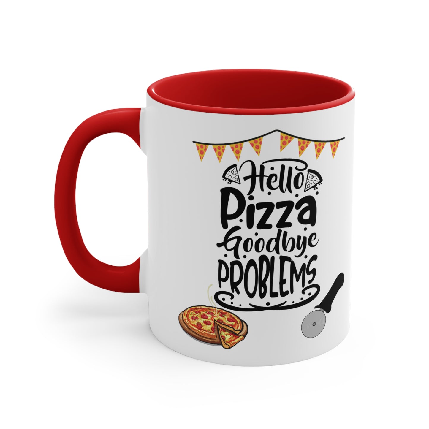 🍕 Pizza Lover's Accent Coffee Mug 11oz