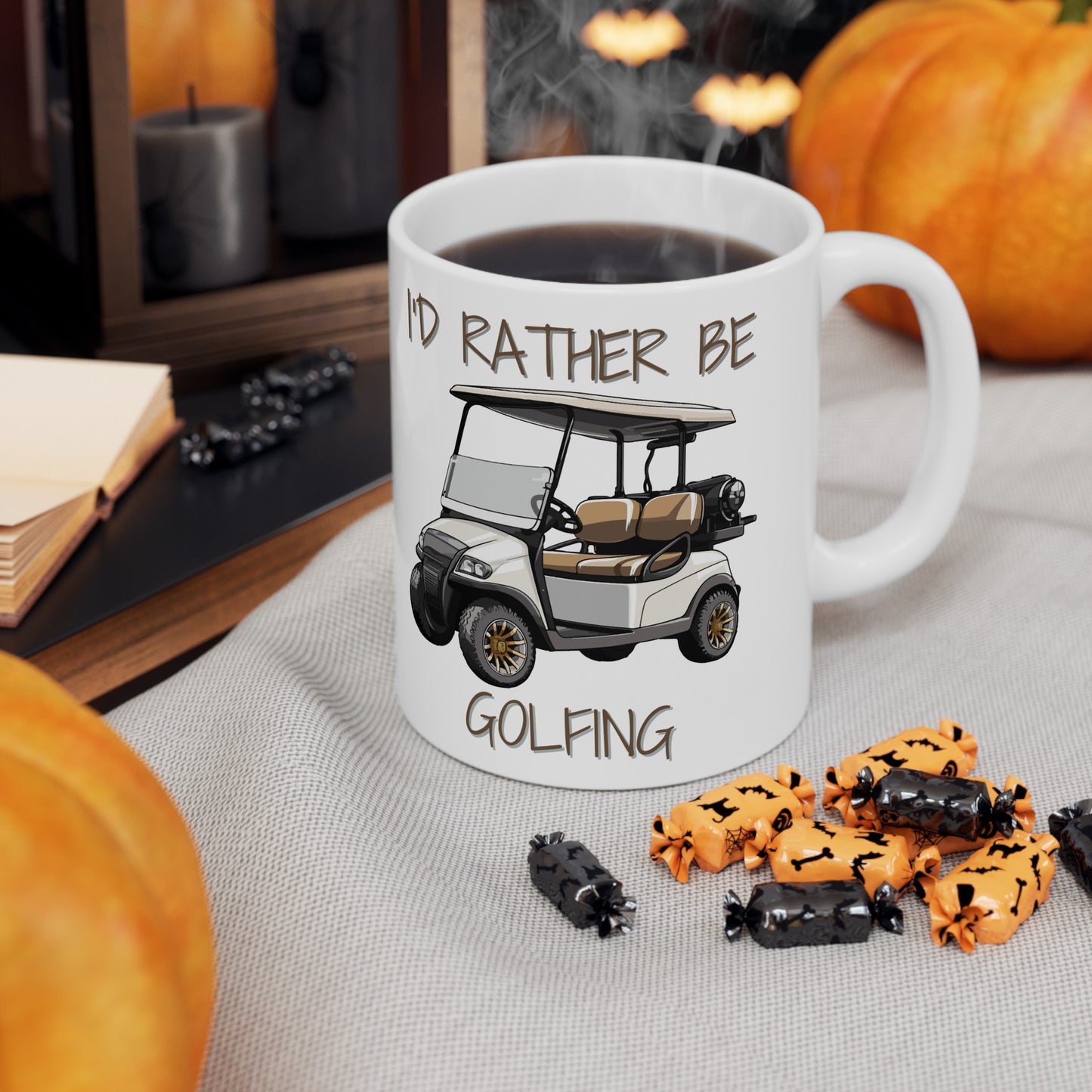 ⛳ "I'd Rather Be Golfing" Ceramic Mug 11 oz - Funny Golfer's Gift