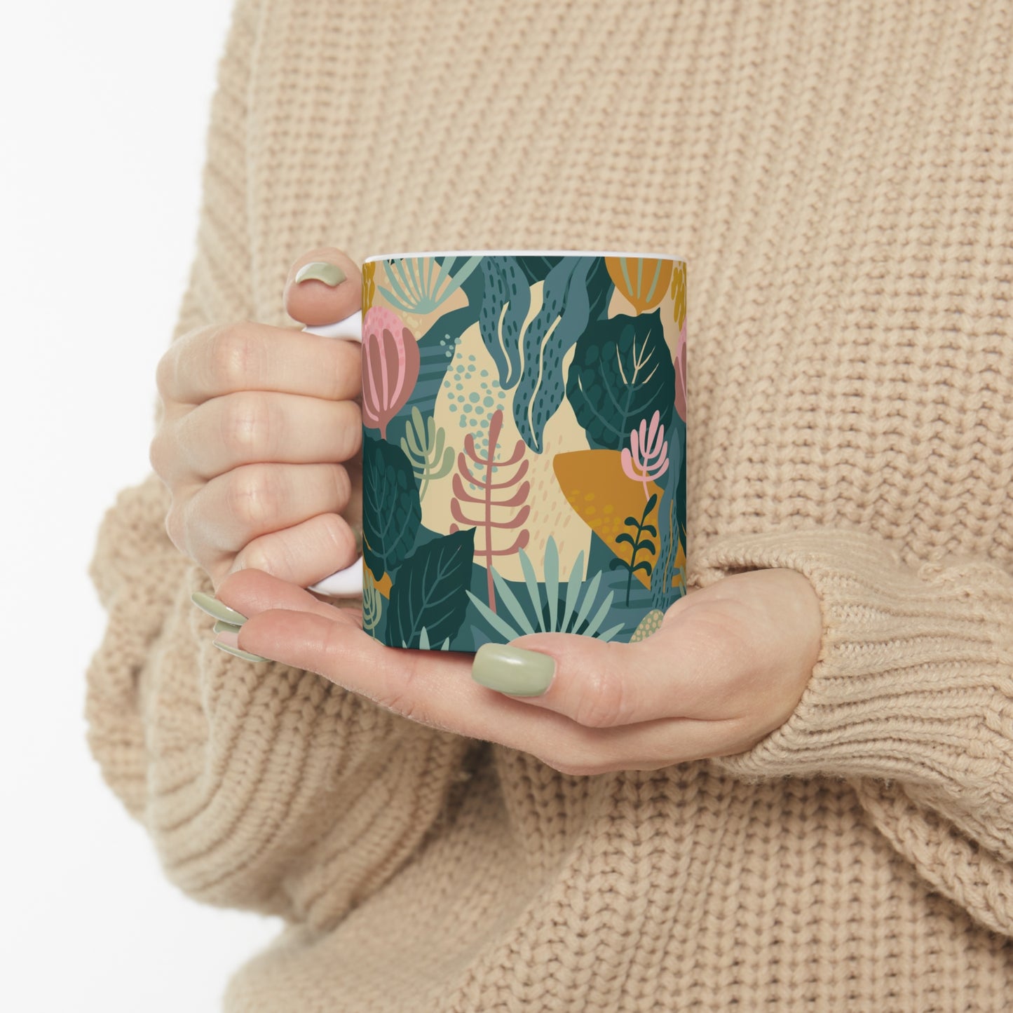 Vivid Blooms Oasis Coffee Mug