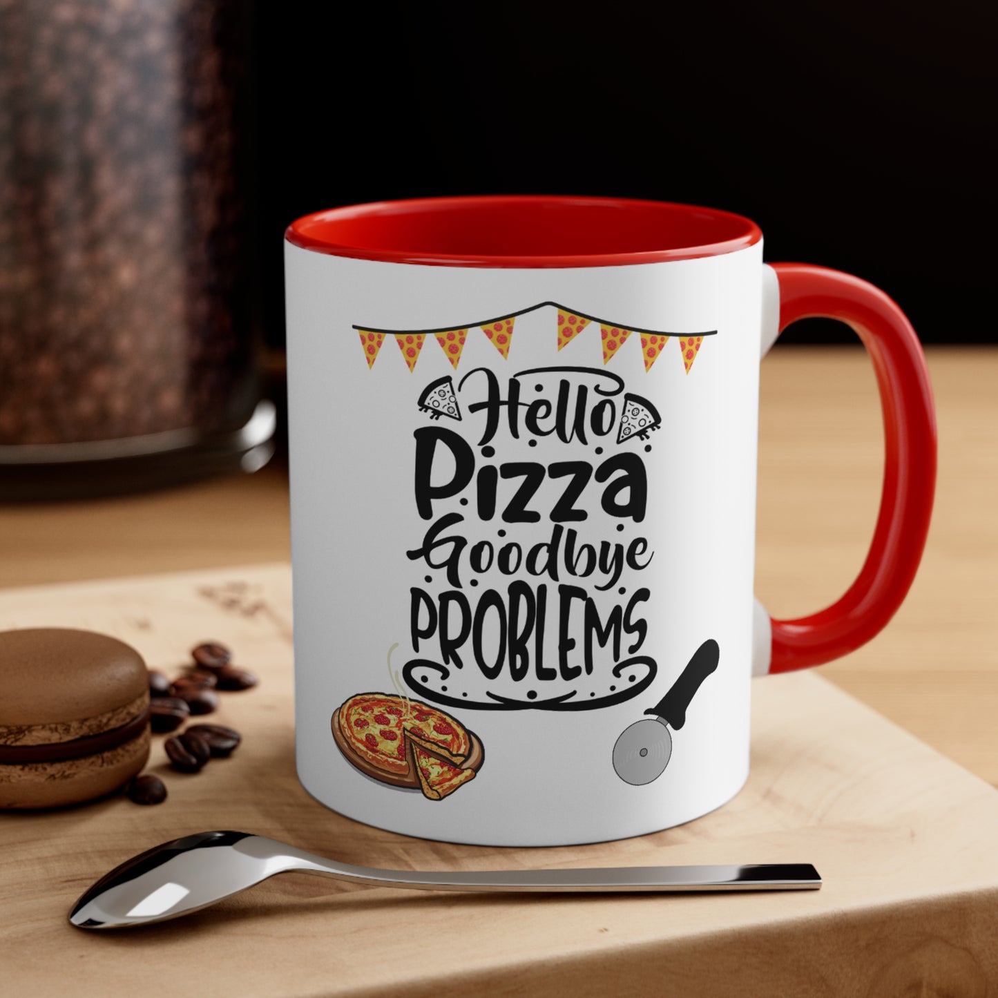 🍕 Pizza Lover's Accent Coffee Mug 11oz