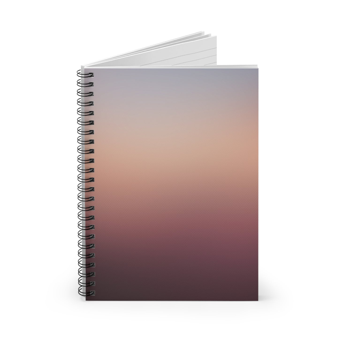 🟫 Layered Brown Spiral Notebook - Ruled Line