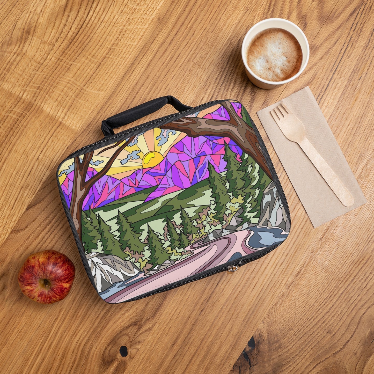 Forest Sunrise Lunch Bag