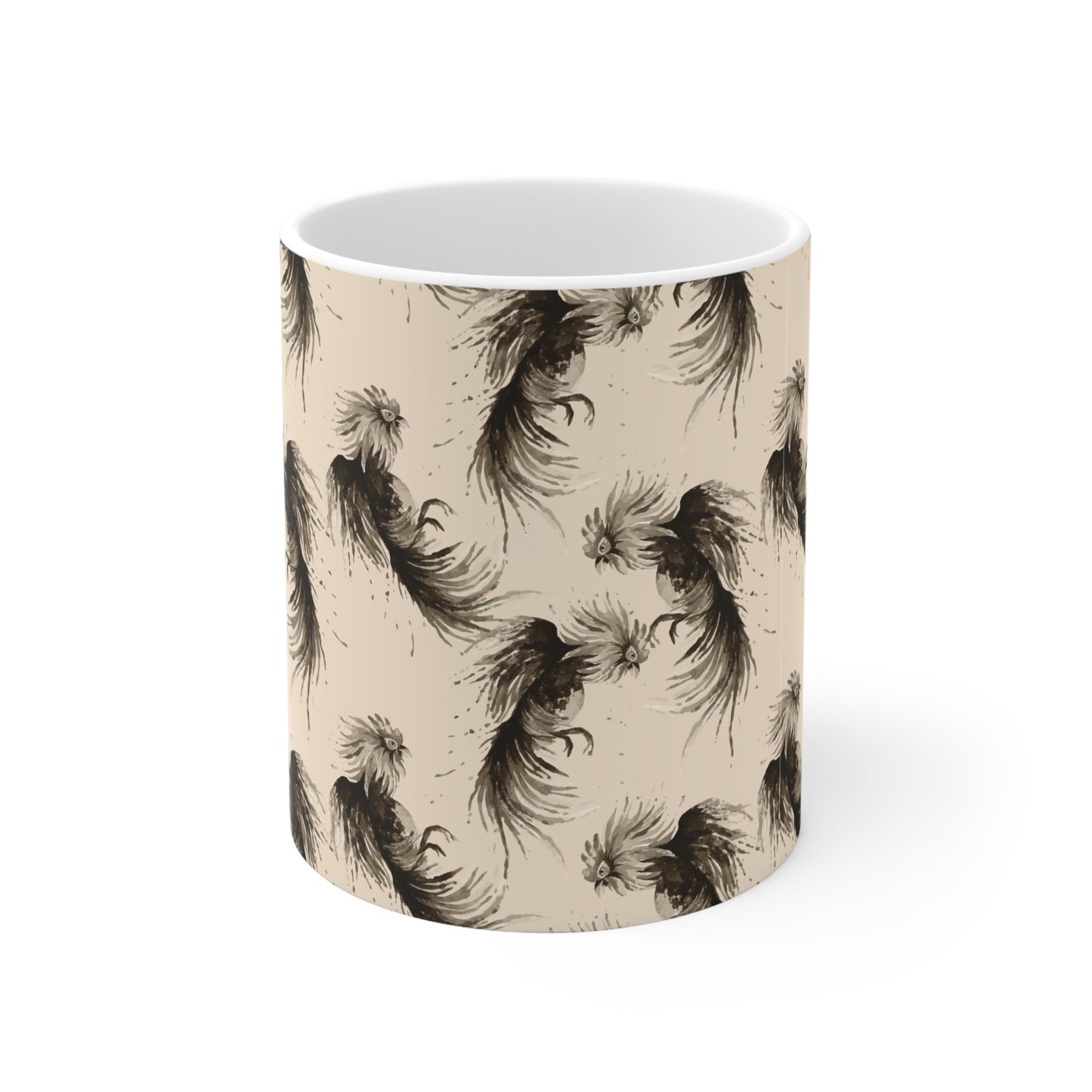 Midnight Elegance Chickens Coffee Mug