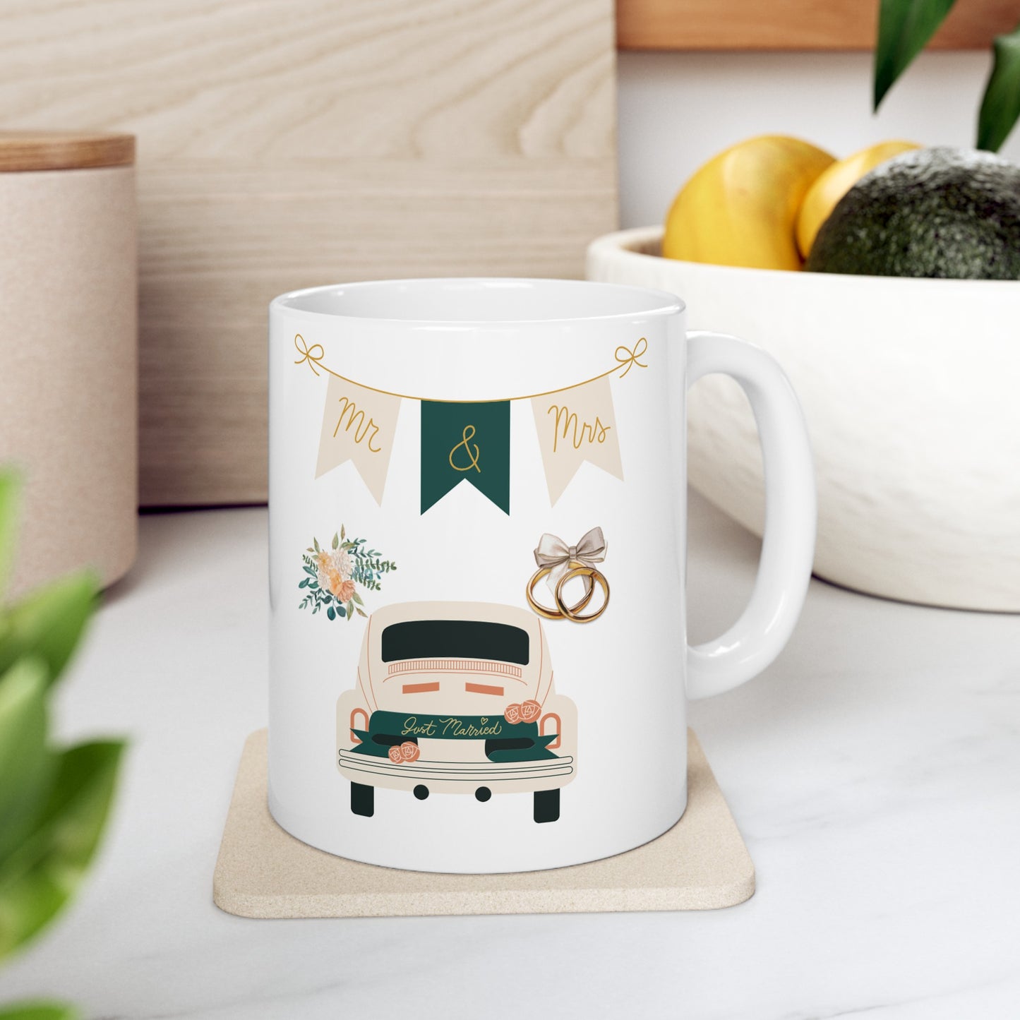 Just Married Ceramic Mug 11oz