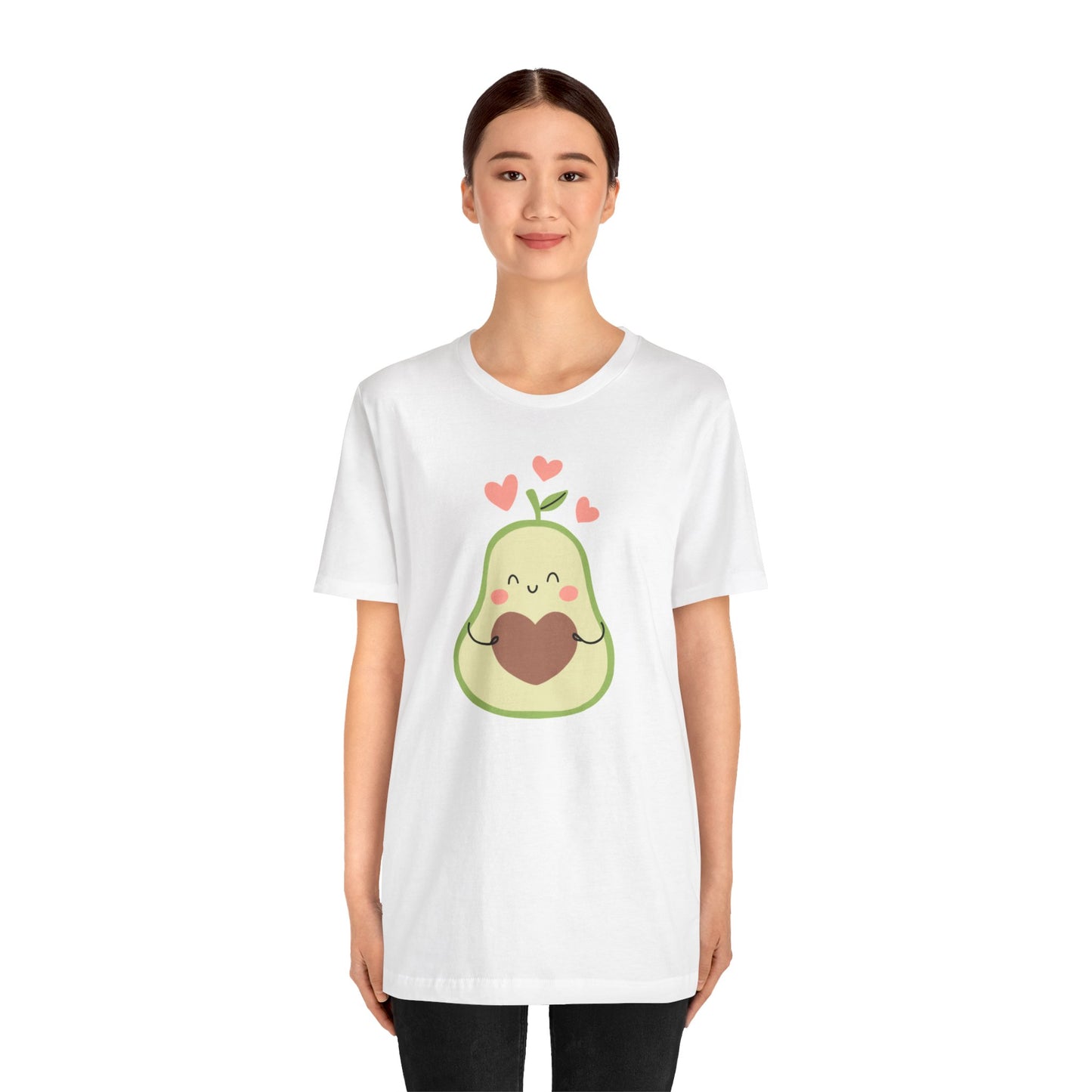 🥑 Avocado Love Unisex Jersey Short Sleeve Tee - Heartfelt Design