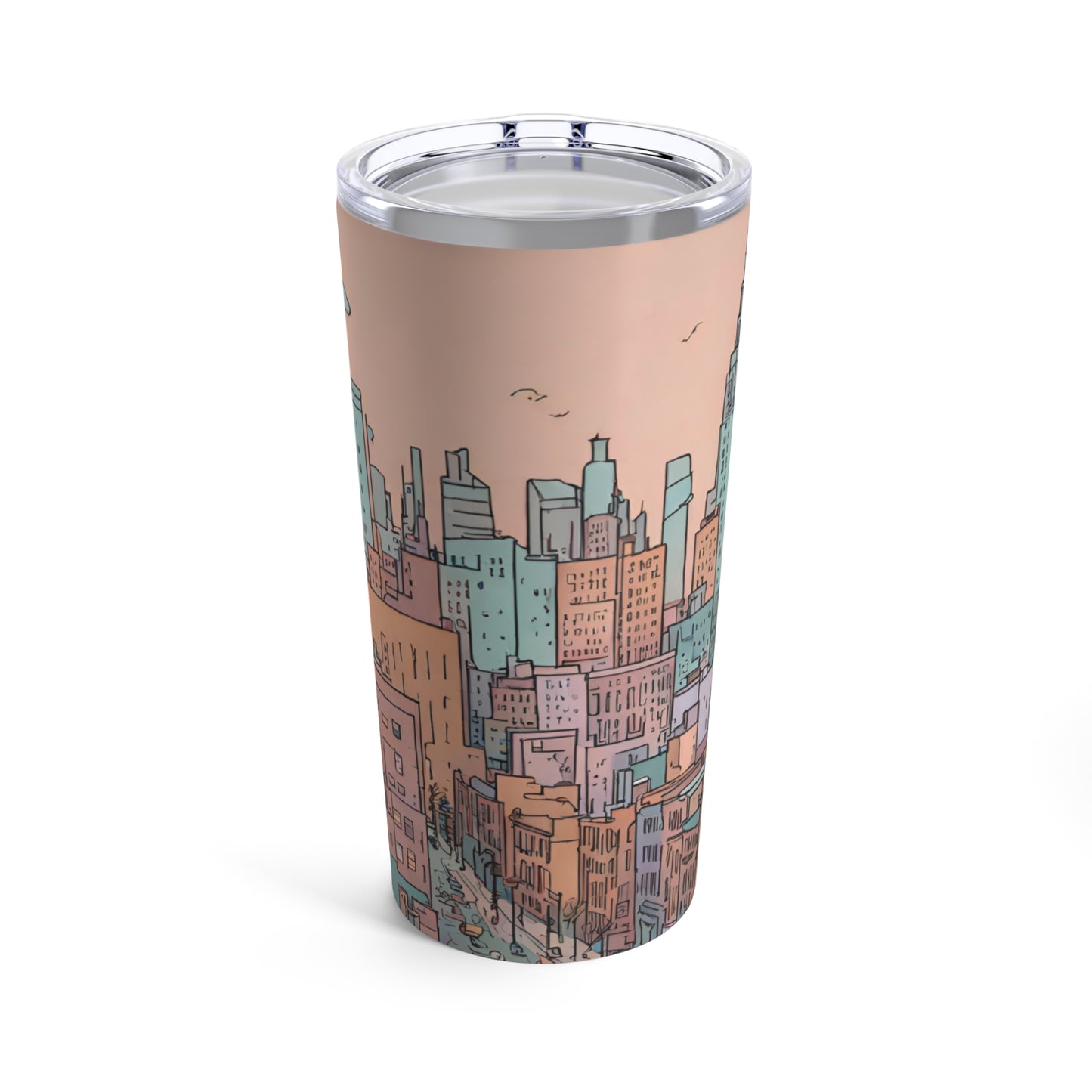 Park Slope, Brooklyn Urban Sketch 20oz Tumbler - Double-Wall Insulated