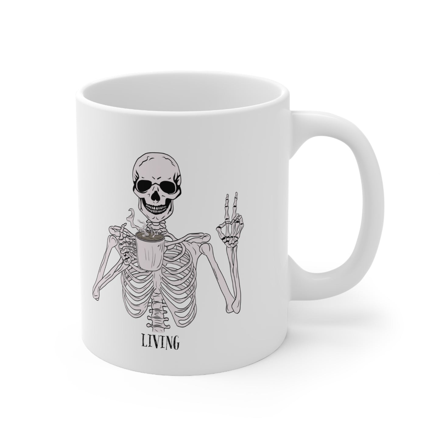 Living Skeleton Ceramic Mug 11oz