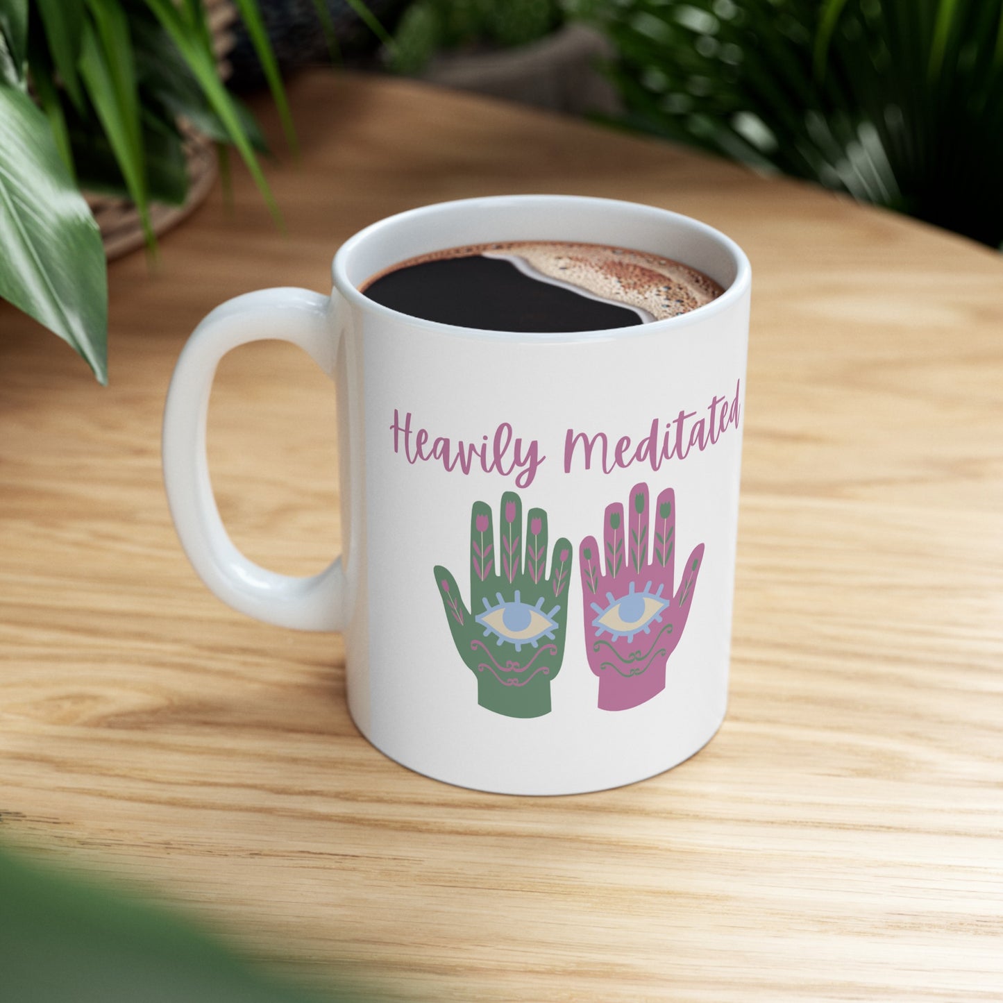 Heavily Meditated Ceramic Mug, 11oz