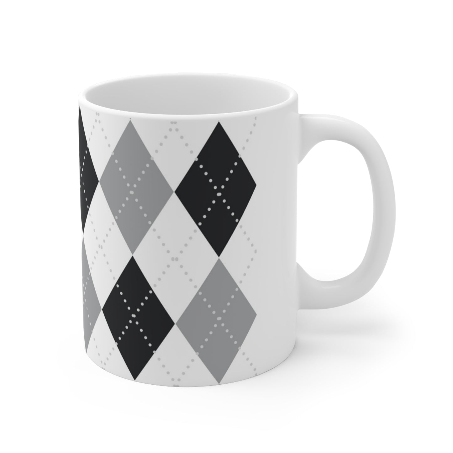 Plaid Diamonds Ceramic Mug 11oz