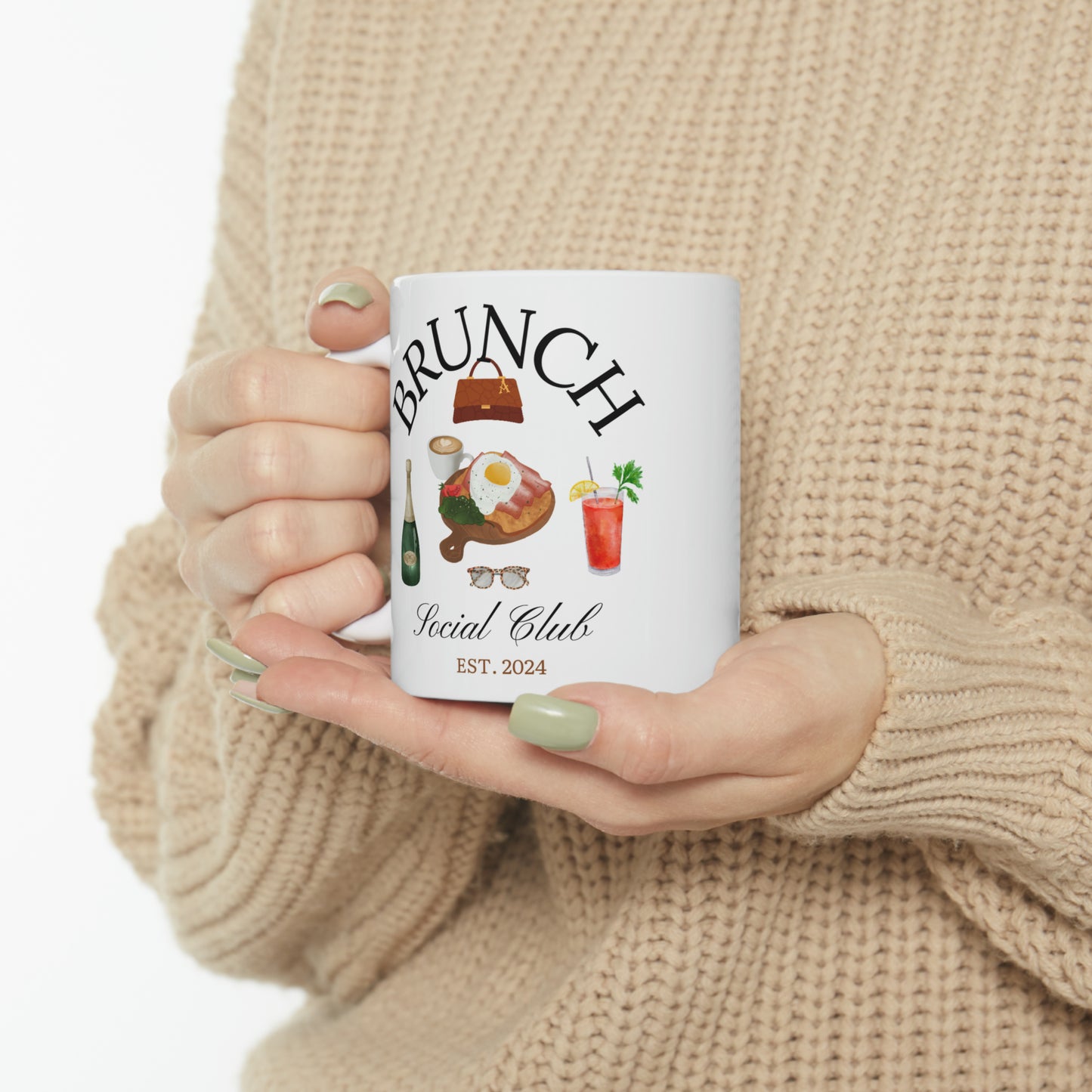 🍹 BRUNCH Social Club Ceramic Mug 11oz - Cheers to Good Times