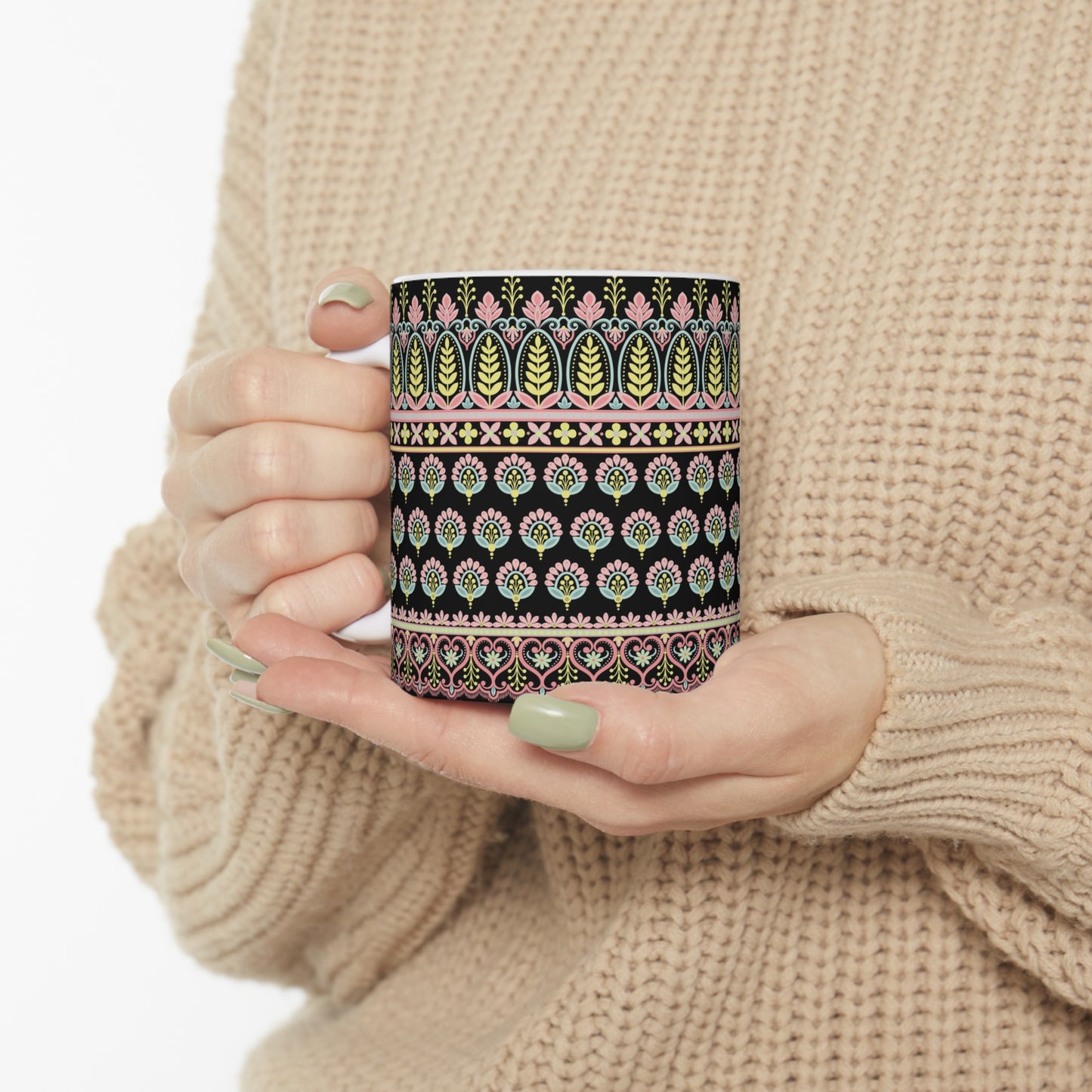 Black Ethereal Pattern Mug