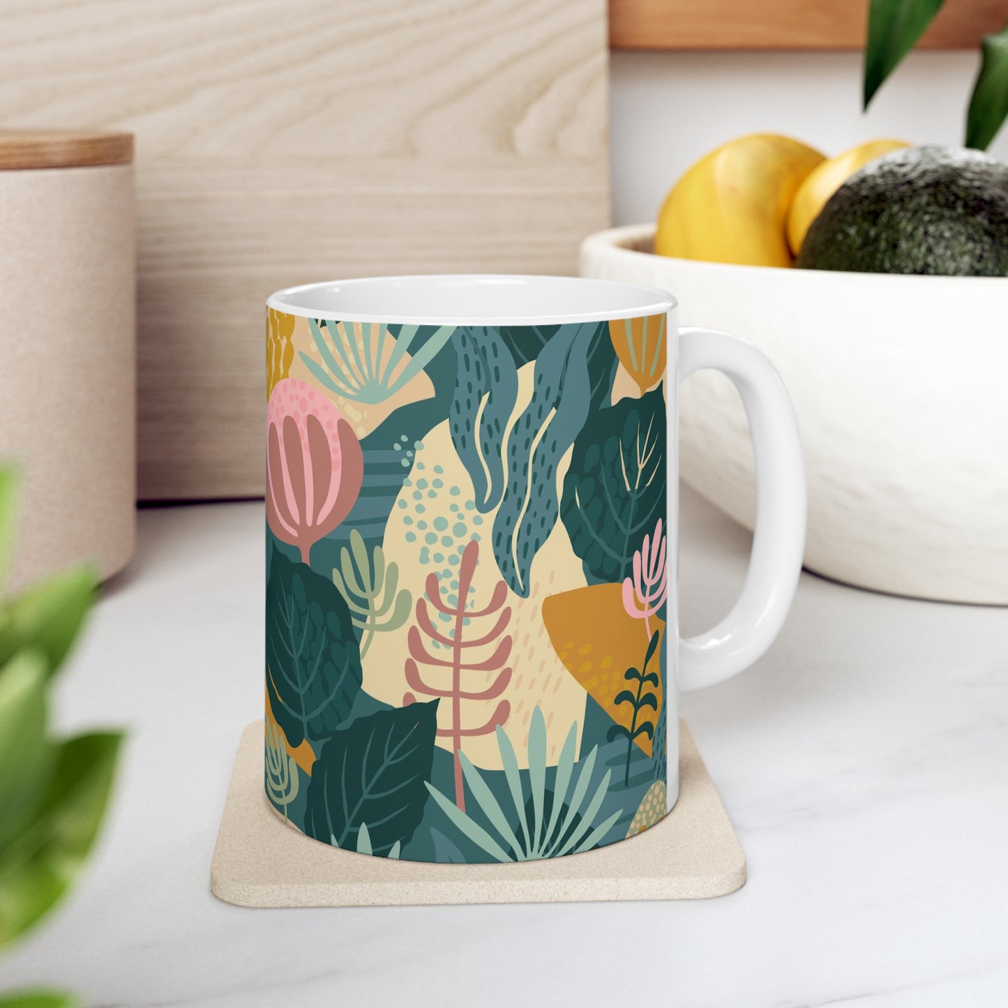 Vivid Blooms Oasis Coffee Mug