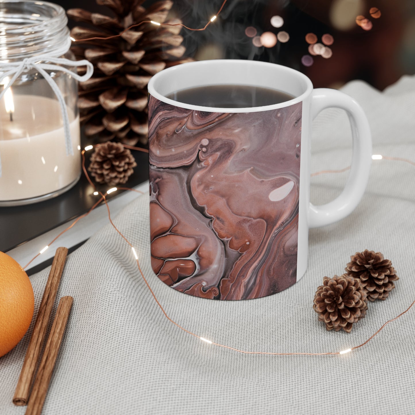 Marble Paint Ceramic Mug 11oz