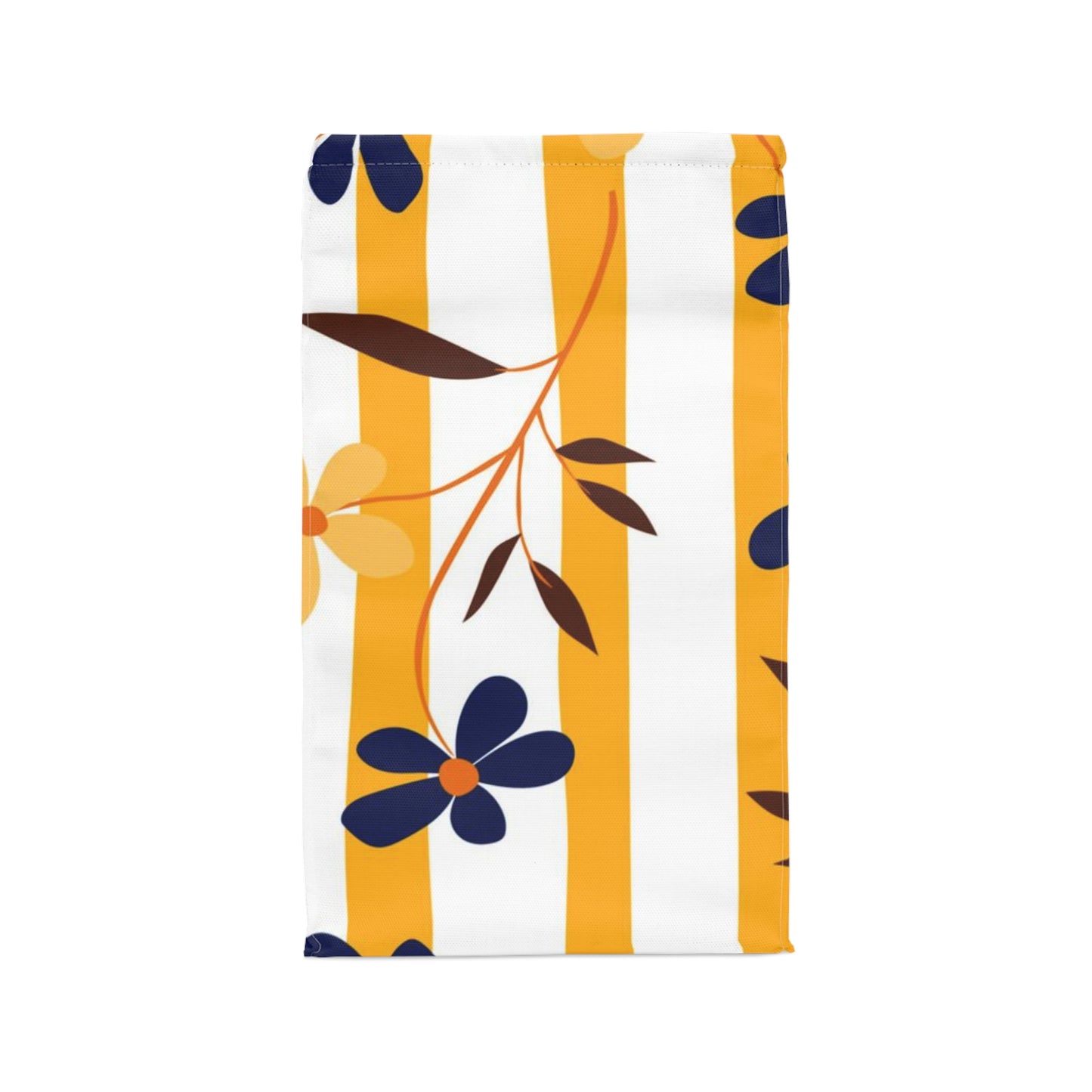 Blooms in Stripes Polyester Lunch Bag