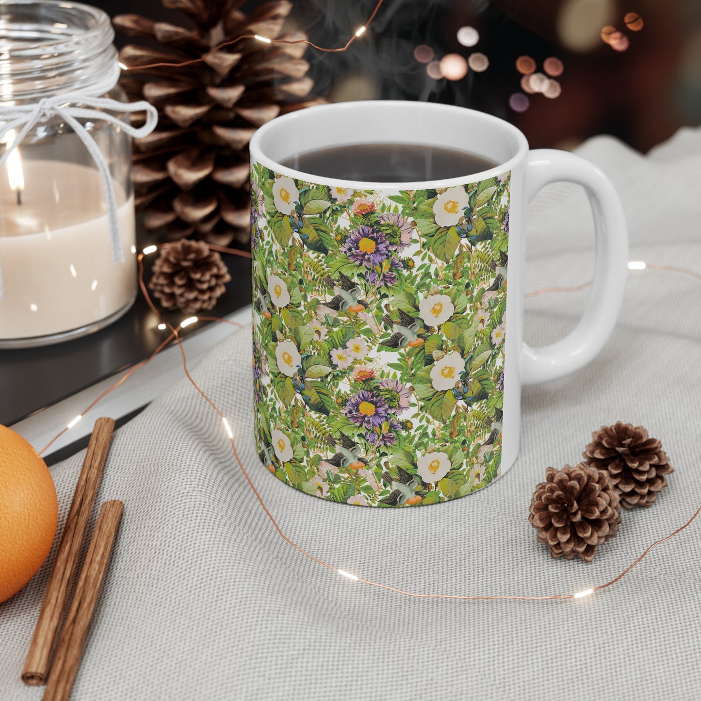 Enchanted Blooms: Floral Fantasy Mug