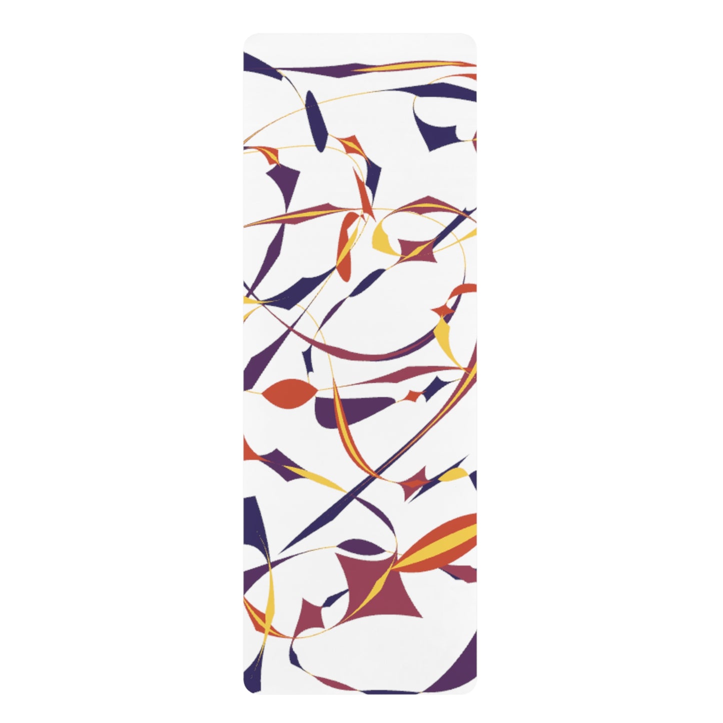 Abstract Peanut Butter and Jelly Rubber Yoga Mat