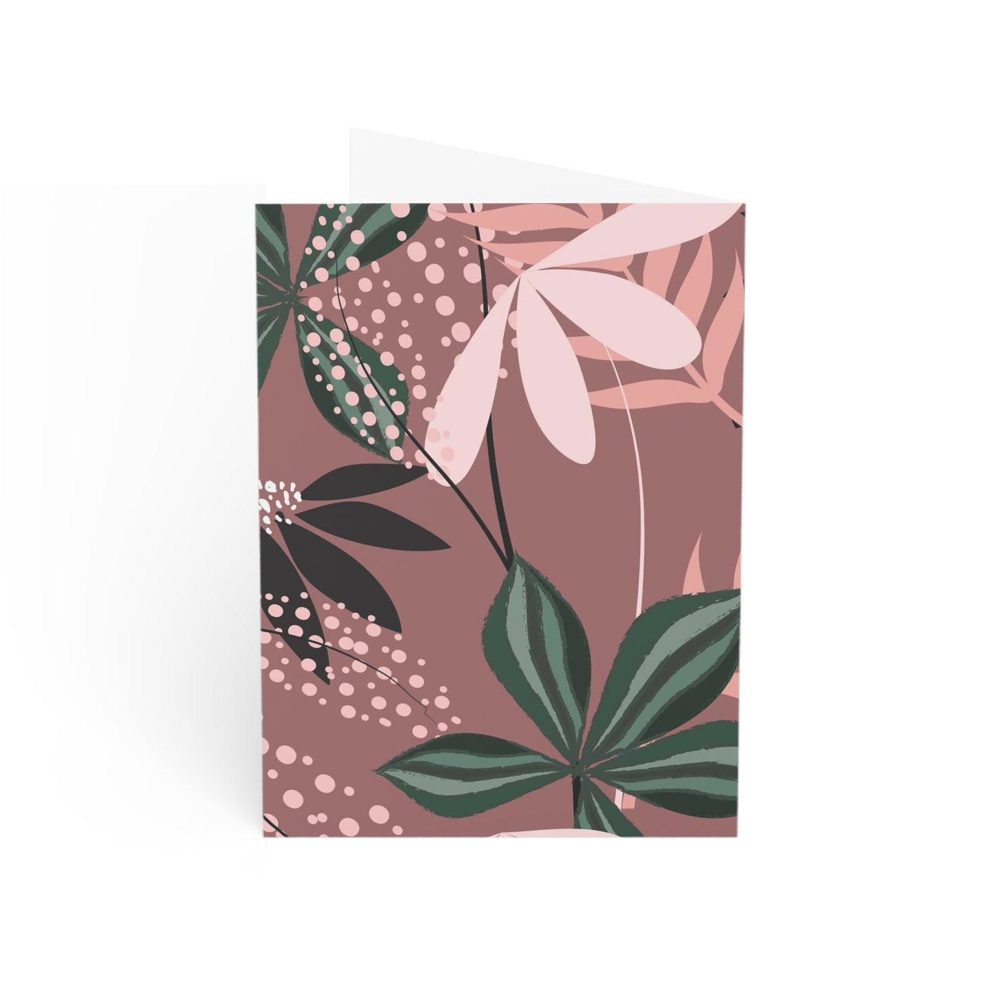 Blooms in Mauve Greeting Cards