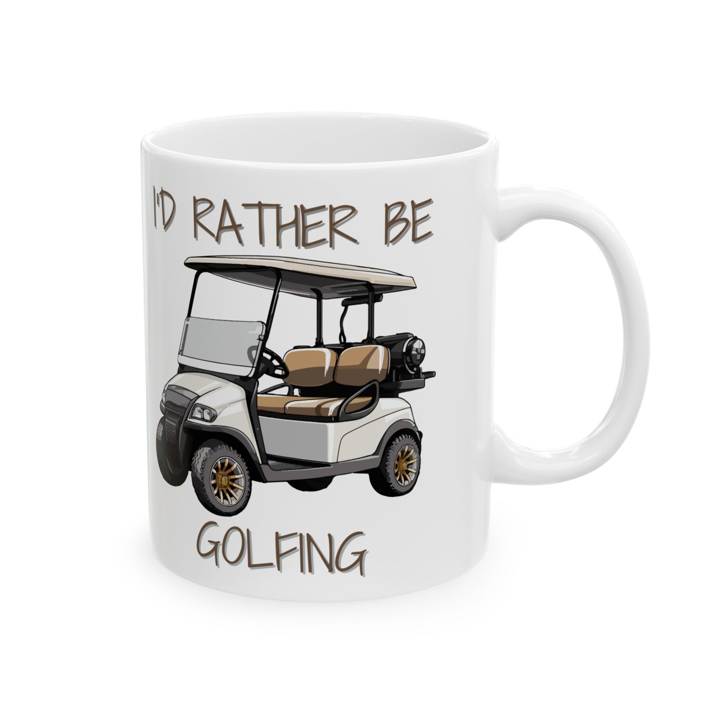 ⛳ "I'd Rather Be Golfing" Ceramic Mug 11 oz - Funny Golfer's Gift