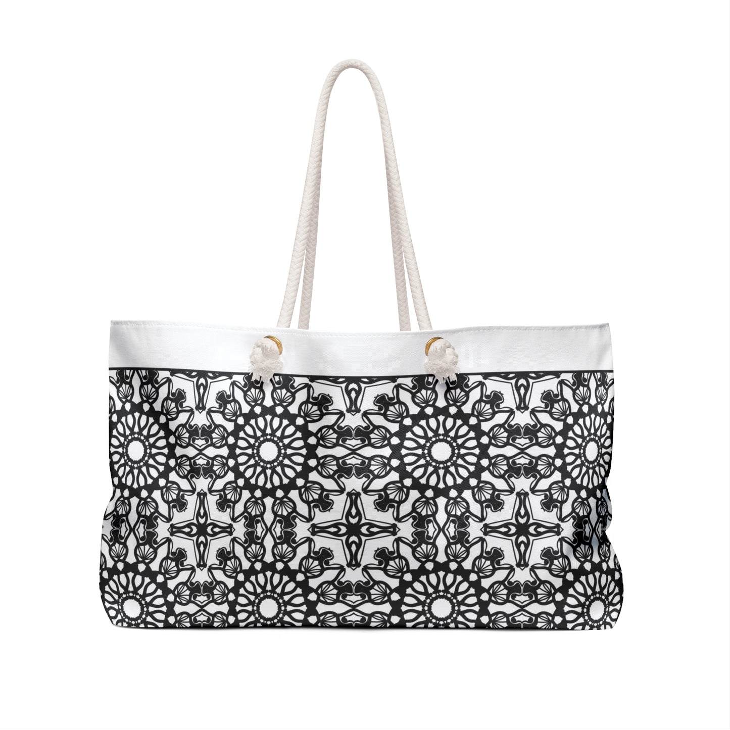 Monochrome Elegance Weekender Bag