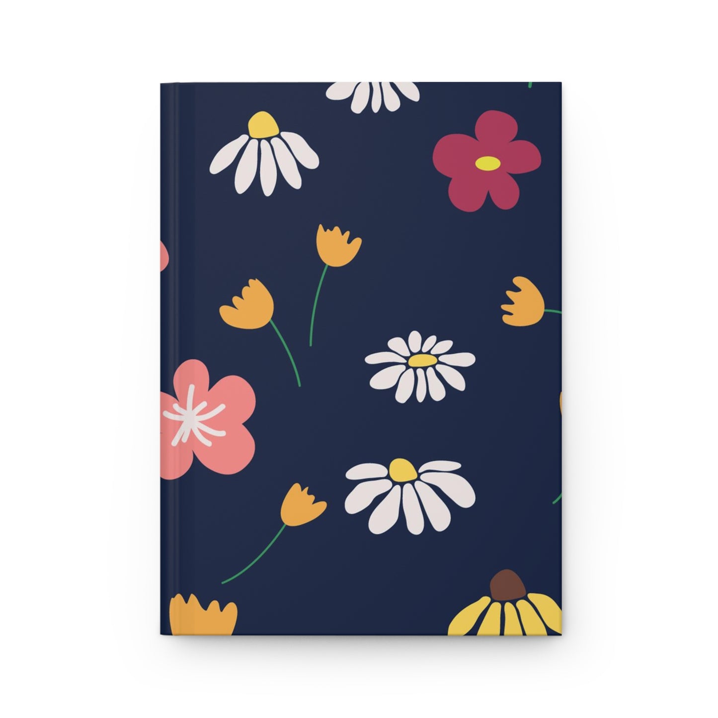 Retro Blooms Hardcover Journal Matte