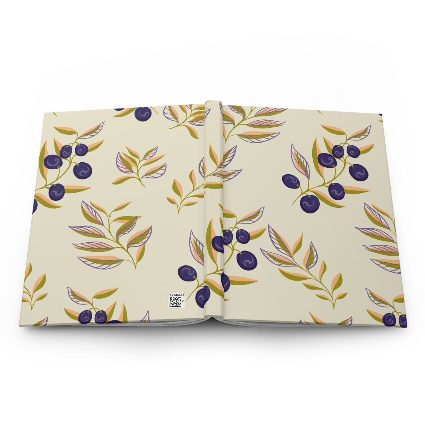 Blueberry Bushes Hardcover Journal Matte