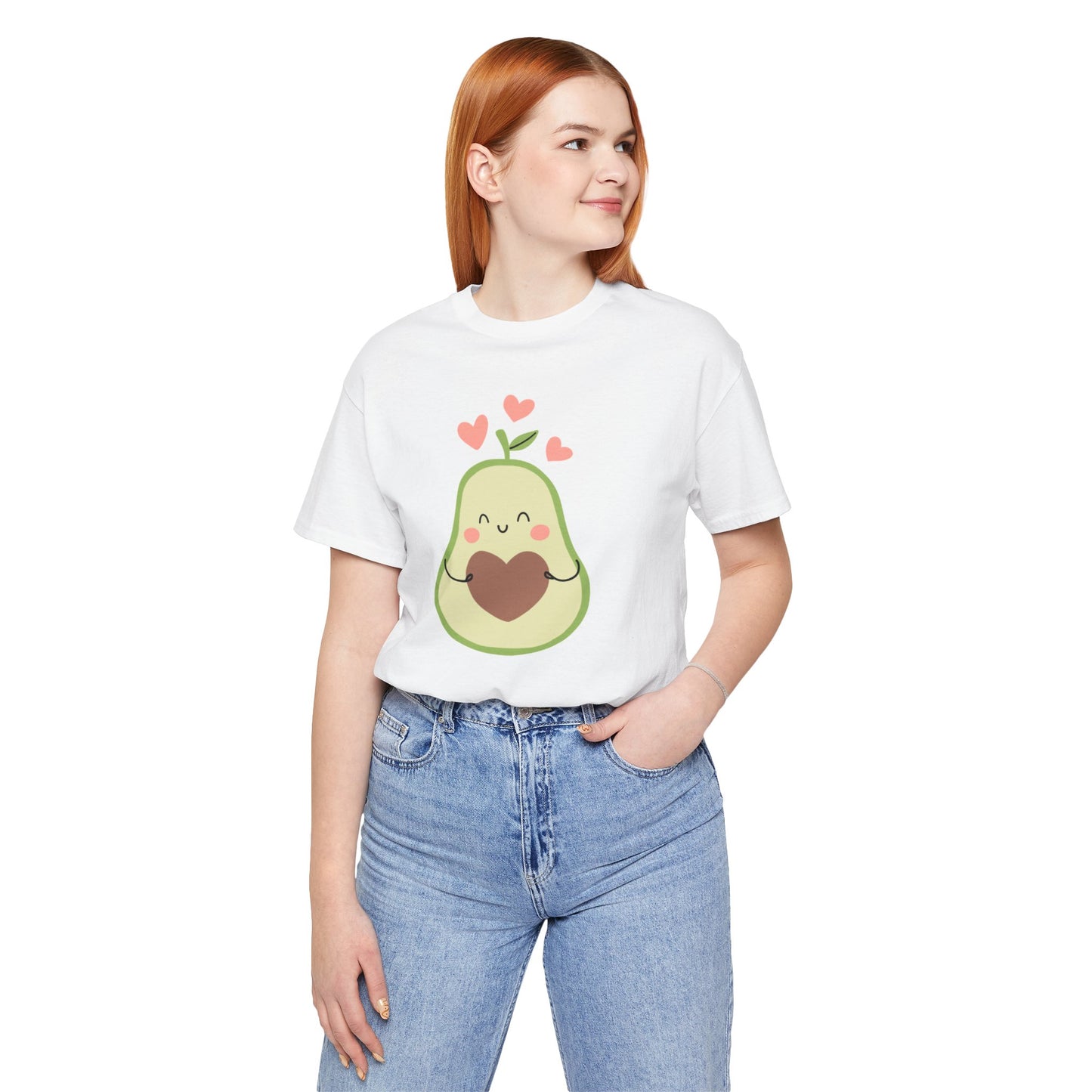 🥑 Avocado Love Unisex Jersey Short Sleeve Tee - Heartfelt Design