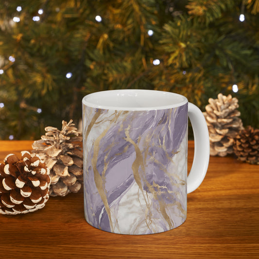 Light Purple Kintsugi Ceramic Mug 11oz