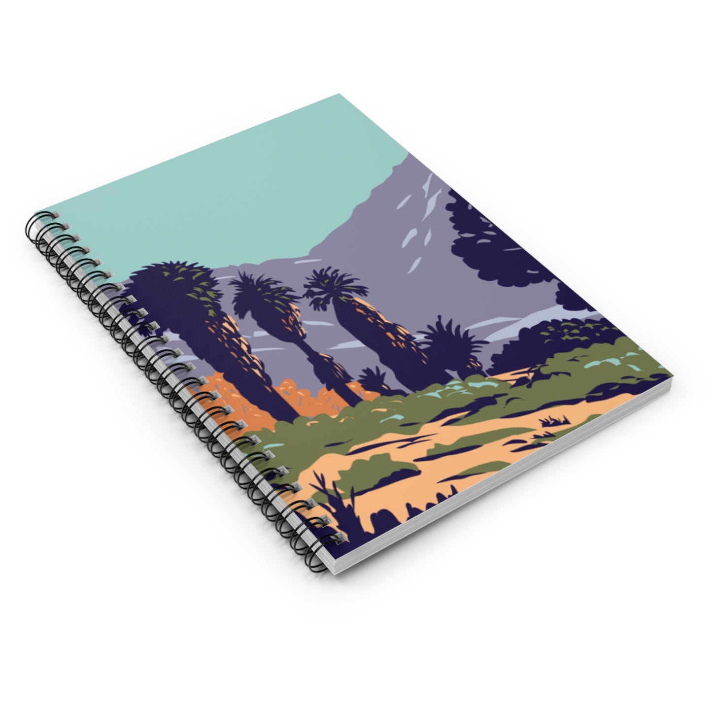 🌴 Coachella Valley Memories Spiral Notebook - Ruled Line