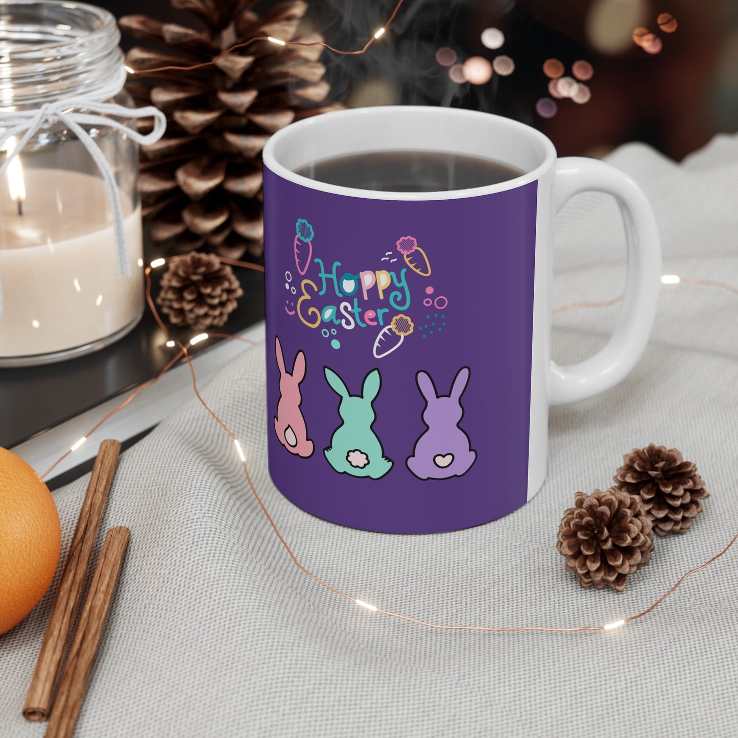 🥕 Hoppy Easter Ceramic Mug 11oz