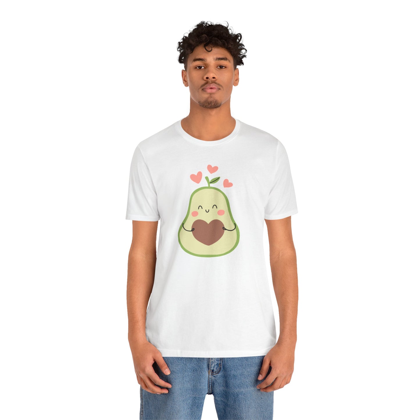 🥑 Avocado Love Unisex Jersey Short Sleeve Tee - Heartfelt Design