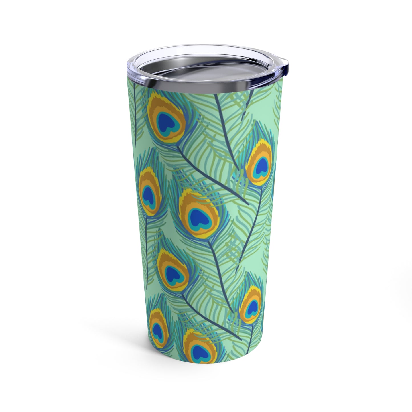 🦚 Peacock Feathers Tumbler 20oz