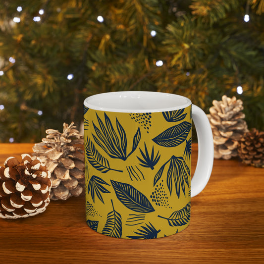 Sunlit Foliage Elegance Coffee Mug