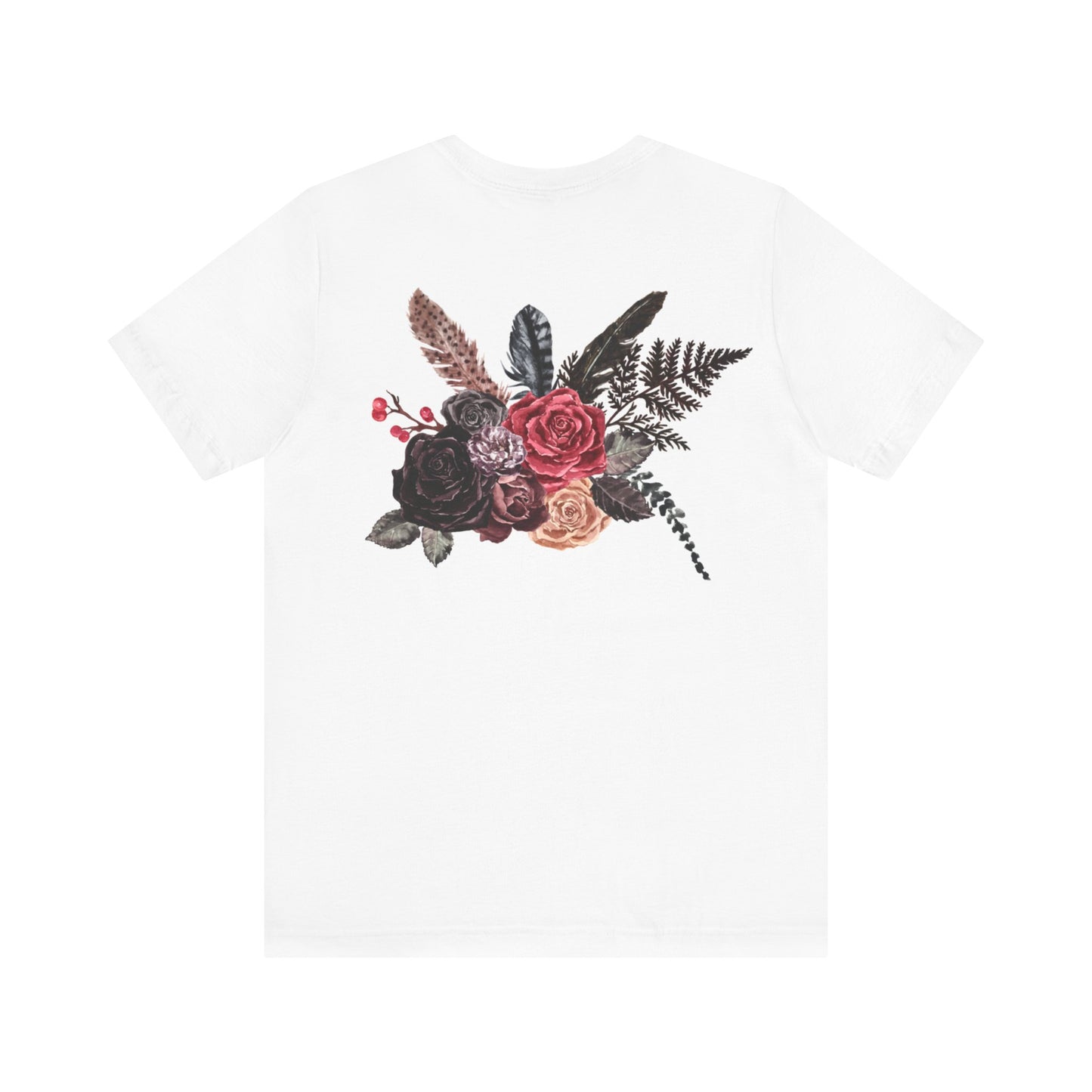 🗝️🌹Romantic Rose and Key Unisex Jersey Short Sleeve Tee