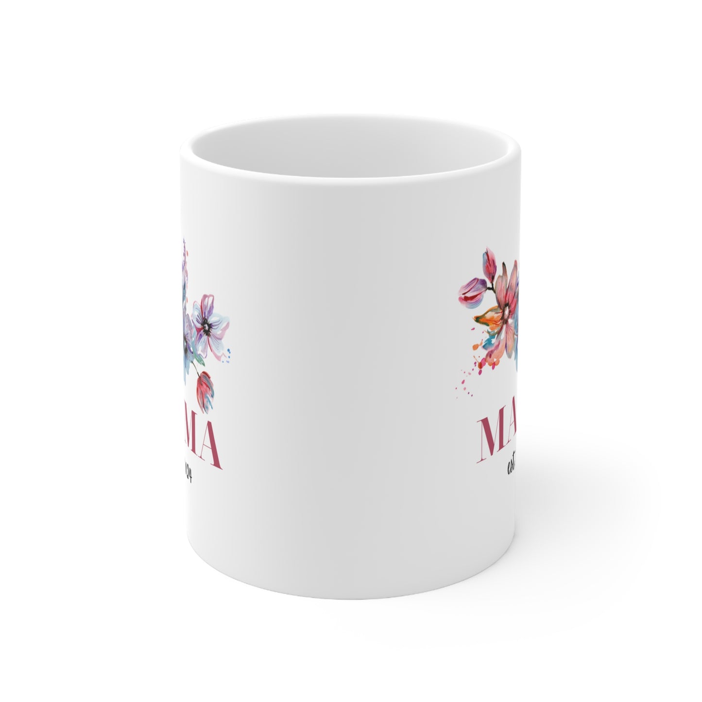 🌸 Mama Est. 2024 Ceramic Mug 11oz