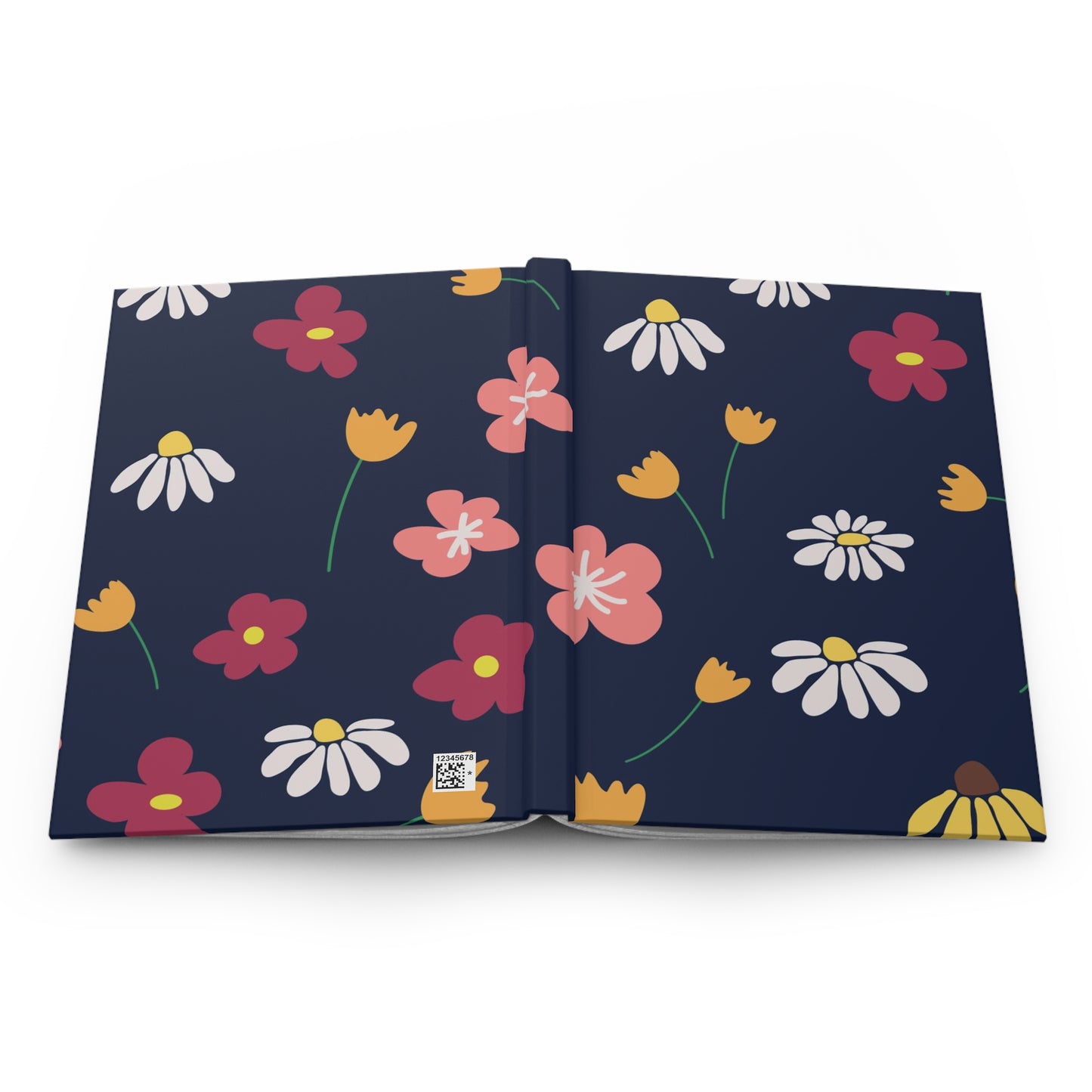 Retro Blooms Hardcover Journal Matte