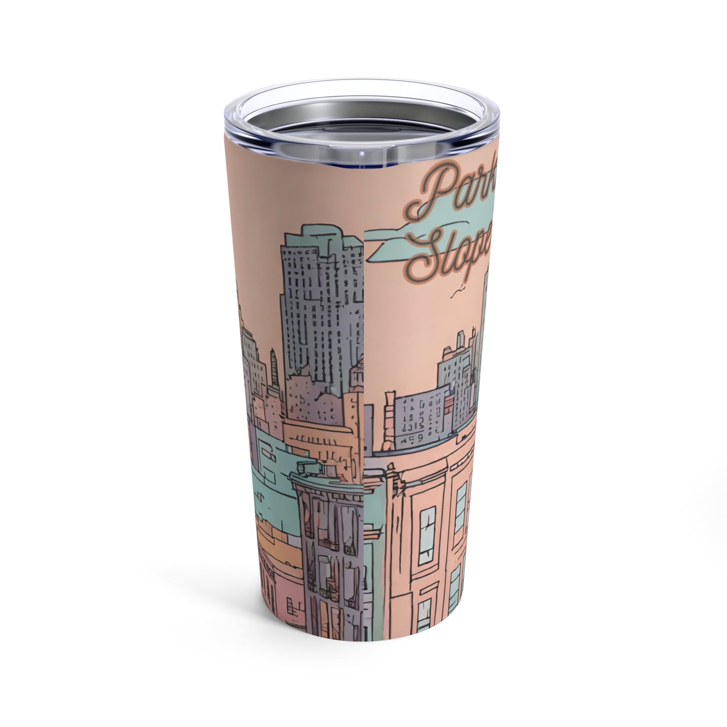 Park Slope, Brooklyn Urban Sketch 20oz Tumbler - Double-Wall Insulated