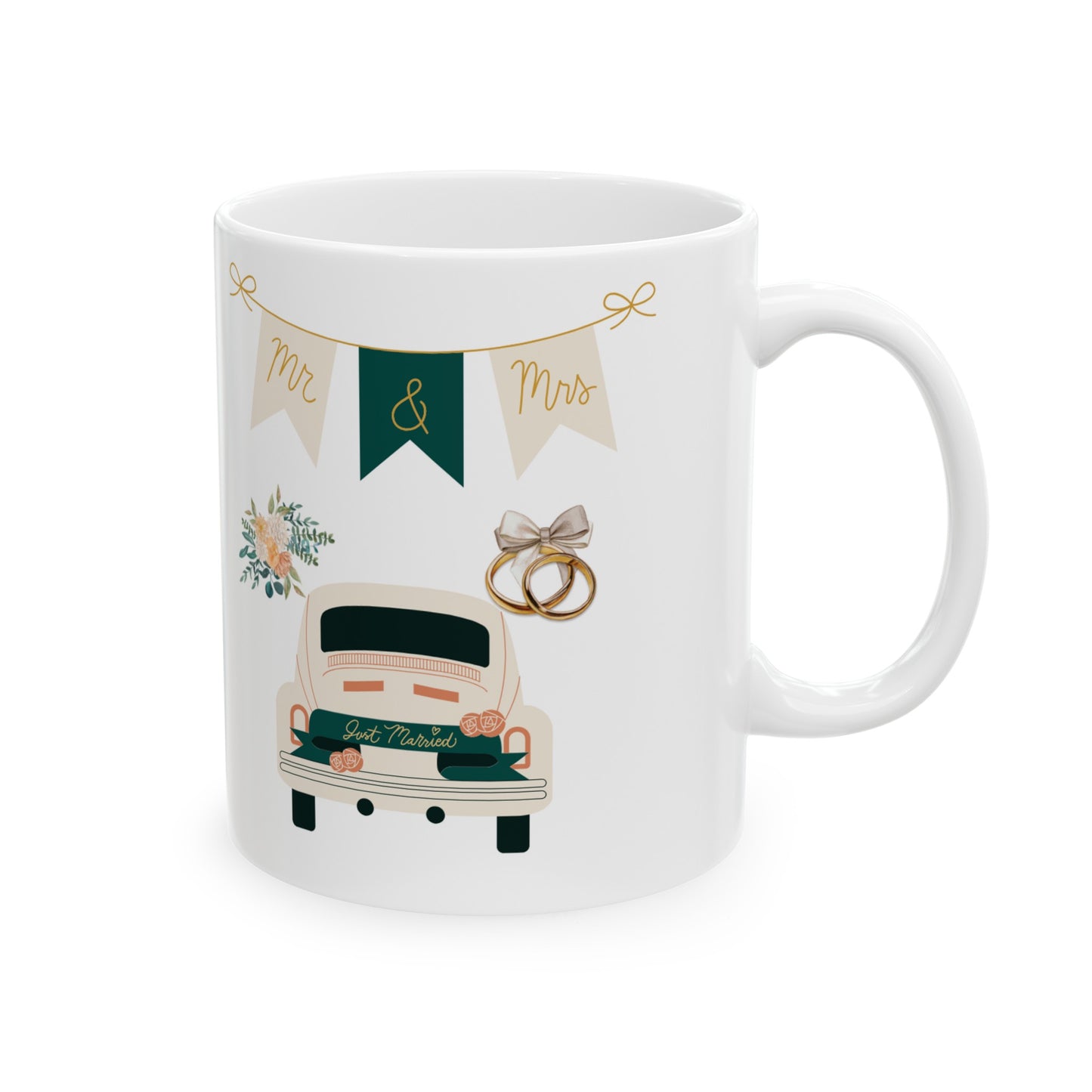 Just Married Ceramic Mug 11oz