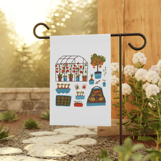 Veggie and Fruits Garden & House Banner