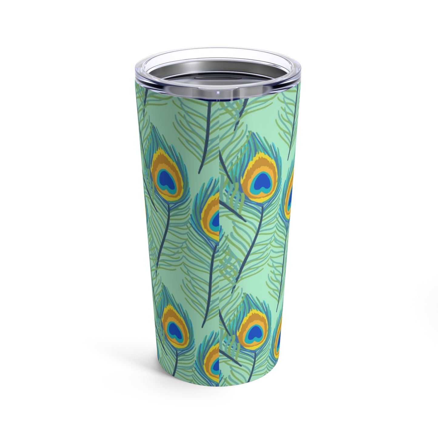 🦚 Peacock Feathers Tumbler 20oz